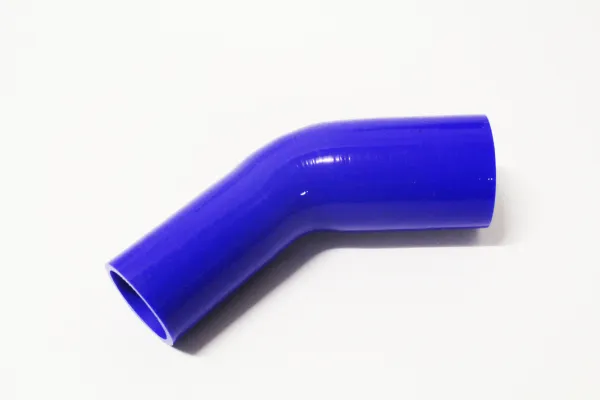 Silikonbogenreduzierer 45° Grad 32x25mm innendurchmesser blau L 100mm 4mm Wandst