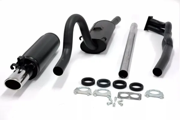 Simons Aluminierter Stahl Sportauspuff 70 / 90mm Oval für Opel Manta A 1.6, 1.9