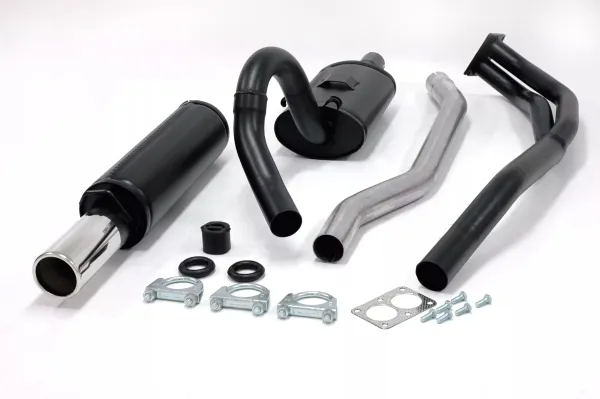 Simons Aluminierter Stahl Sportauspuff 80 mm Rund für Opel Kadett C 1.9E, 2.0E „GTE“