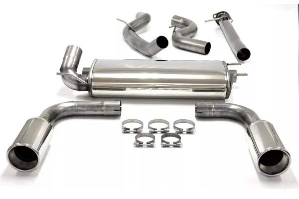 Simons Edelstahl Sportauspuff Duplex 114 mm + 114 mm für Mazda 3 MPS MK2