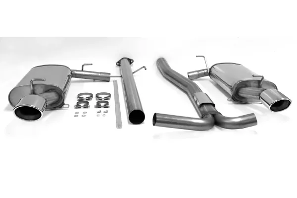 Simons Edelstahl Sportauspuff Duplex 90/120 mm + 90/120 mm für Mazda 6 MPS