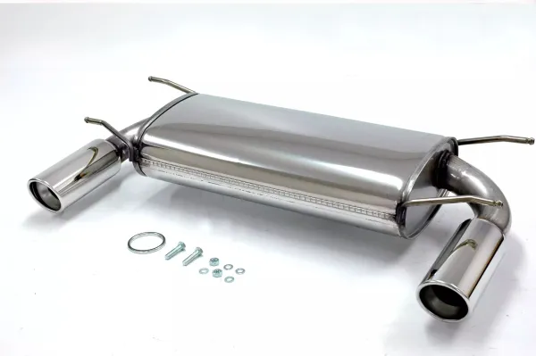 Simons Edelstahl Sportauspuff Duplex 90 mm + 90 mm für Mazda MX-5, Miata Coupe & Cabrio