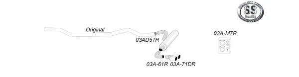 Simons Edelstahl Sportauspuffanlage 2x 80 mm für BMW F30 316D, 318D, 320D