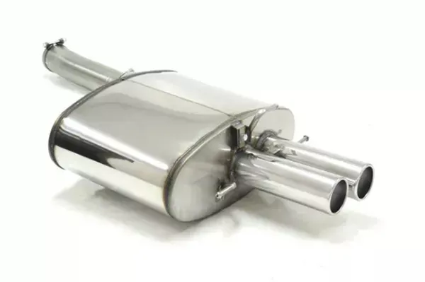 Simons Edelstahl Sportauspuffanlage 2x 80mm Rund für BMW 5er E60 550i V8 limousine