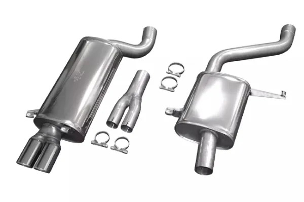 Simons Edelstahl Sportauspuffanlage 2x70 mm für Audi S6/S6 Plus Quattro C4 2.2 Turbo / 4.2 V8