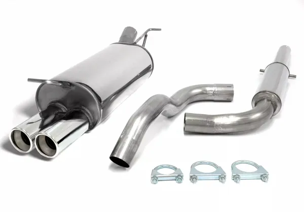 Simons Edelstahl Sportauspuffanlage 2x80 mm für Audi A3 (8L) 1.6/1.8/1.8T/1.9TDI EG-Genehmigung