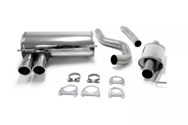 Simons Edelstahl Sportauspuffanlage 2x80 mm für BMW E93 323, 325 (N52 Motor) 2005-2007 mit EG-Genehmigung (eintragungsfrei)