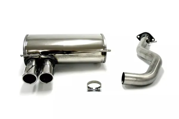 Simons Edelstahl Sportauspuffanlage 2x80 mm für BMW E93 323i, 325i, 330i, ( N53 ) 2007-2011 mit EG-Genehmigung (eintragungsfrei)