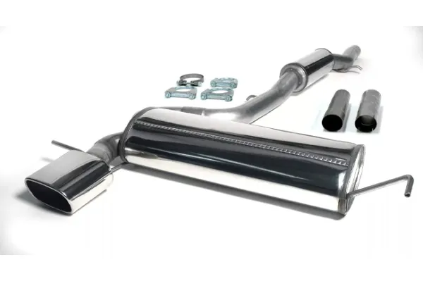 Simons Edelstahl Sportauspuffanlage 85/150 mm für Audi S3 (8L) 1.8T Quattro EG-Genehmigung