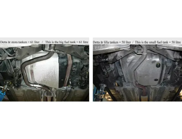 Simons Edelstahl Sportauspuffanlage 85 x150 mm Eckig für SAAB 9-3 Turbo (61L Tank )