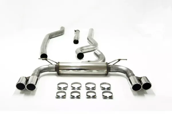 Simons Edelstahl Sportauspuffanlage Duplex 2x 80 mm für BMW F30 316D, 318D, 320D
