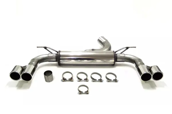 Simons Edelstahl Sportauspuffanlage Duplex 2x 80 mm für BMW F31 316D, 318D, 320D