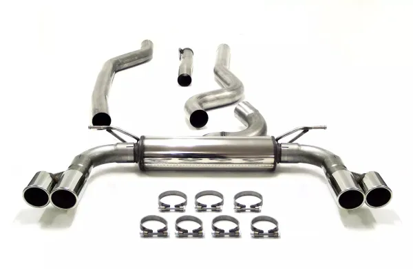 Simons Edelstahl Sportauspuffanlage Duplex 2x 80 mm für BMW F34 GT 318D, 320D
