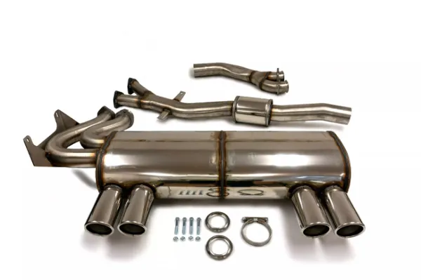 Simons Edelstahl Sportauspuffanlage Duplex 2x80 mm für BMW E46 M3 Coupé/Cabrio/CSL