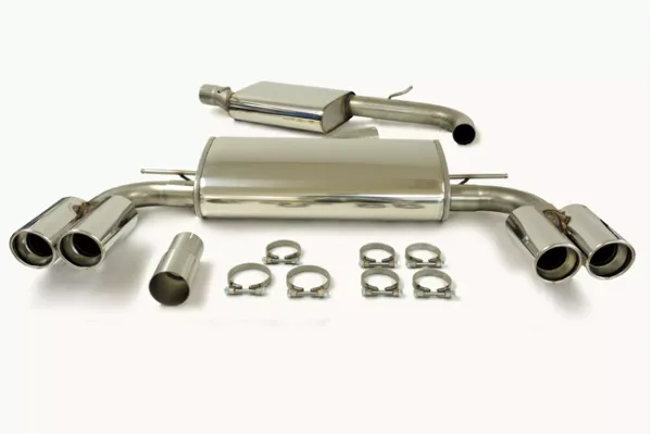 Simons Edelstahl Sportauspuffanlage Duplex 2x90 mm für S3 8V Quattro Sportback