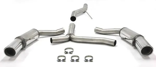 Simons Edelstahl Sportauspuffanlage Duplex L+R 1x100 mm für Audi A5 (B8) 2wd/Quattro Coupe/Sportback/Cabrio 2.0TDI EG-Genehmigung (eintragungsfrei)