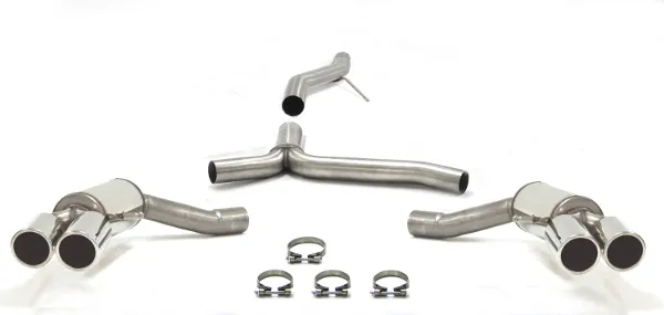 Simons Edelstahl Sportauspuffanlage Duplex L+R 2x80 mm für Audi A5 (B8) 2wd/Quattro Coupe/Sportback/Cabrio 2.0TDI EG-Genehmigung (eintragungsfrei)