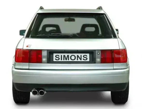 Simons Edelstahl Sportauspuffanlage für Audi RS2 (B4) Quattro Limousine/Avant/Kombi 2.2i Eintragungsfrei