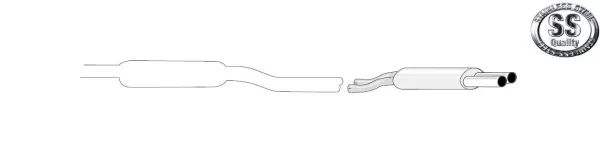 Simons Edelstahl Sportendtopf 2x80 mm für Audi S8 2WD/Quattro 4.2I