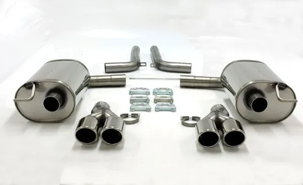 Simons Edelstahl Sportendtopf Duplex 2x80 mm für Audi A6 (C6) Quattro Limousine/Avant/Allroad/Kombi 2.4/2.8/3.0TFSi/3.2/4.2/2.0TDI/2.7TDI/3.0TDI