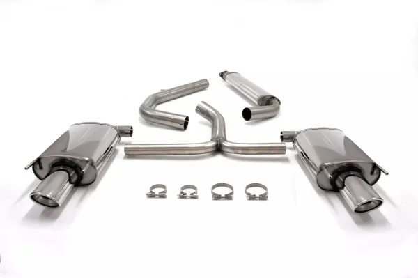 Simons Edelstahll Sportauspuff Duplex 90/120 mm + 90/120 mm oval für Opel Insignia Caravan 2WD 2.0 Diesel EG Betriebserlaubnis