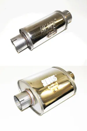 Simons Schalldämpfer für VW V6 24v Turbo 2 Stück mit Kennzeichnung für Eintragungen