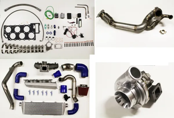 Turbokit für R32 V6 24v Golf 4 komplett Garrett GT35 / GTX bis 515PS plug and play