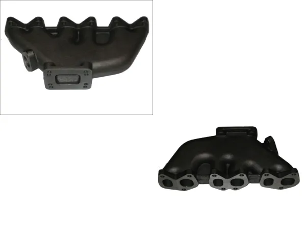 Turbokrümmer VR6 12v Abgaskrümmer T3 + T4 Flansch + WG 38mm Anschluss