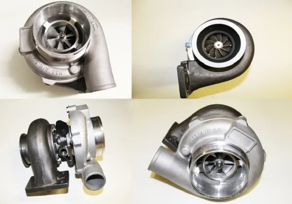 Turbolader GT3076 HF High Flow 60A/R - 82A/R T3 Flansch - 4-Bolt Anschluss, gleitgelagert