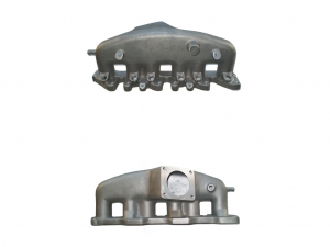 Intake manifold for VR6 short, bottom outlet made of cast aluminum