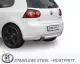 Edelstahl Sportendtopf 2x80 mm für Golf V 1.4TSi/1.4TSi GT EG-Genehmigung