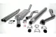 Simons Aluminisierte Sportauspuffanlage 2x 57 mm Rund für SAAB 900 Turbo 8V/16V