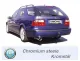 Simons Chromstahl Sportauspuffanlage 90/120 mm Oval für SAAB 9-5 Turbo 2.0/2.3 Limousine/Kombi Für Modelle ohne Öffnung in der Heckschürze