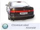 Simons Chromstahl Sportauspuffanlage 90 mm Rund für SAAB 9000 CS Turbo 2.0/2.3/Aero