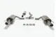 Simons Edelstahl Duplex Sportauspuffanlage 100 mm + 100 mm Rund für SAAB 9-3X 2.0T/2.8T XWD