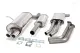 Simons Edelstahl Sportauspuff 2x70 mm für BMW 320i, 323i, 328i E46 M52 mit EG-Genehmigung (eintragungsfrei)