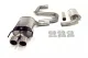 Simons Edelstahl Sportauspuffanlage 2x80 mm Rund für SAAB 9-3 Turbo (61L Tank )