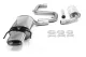 Simons Edelstahl Sportauspuffanlage 85 x150 mm Eckig für SAAB 9-3 Turbo (61L Tank )
