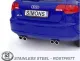 Simons Edelstahl Sportauspuffanlage Duplex L+R 2x80 mm für Audi A3 (8PA) 2WD Sportback 1.4TFSi/2.0TFSi EG-Genehmigung