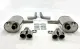 Simons Edelstahl Sportendtopf Duplex 2x80 mm für Audi A6 (C6) Quattro Limousine/Avant/Allroad/Kombi 2.4/2.8/3.0TFSi/3.2/4.2/2.0TDI/2.7TDI/3.0TDI