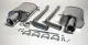 Simons Edelstahl Sportendtopf Duplex L+R 1x100 mm für Audi A4 (B6/B7) Quattro Cabrio 1.8T/2.0TFSI EG-Genehmigung