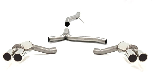 Sports Exhaust for Audi A4 B8 A5 2.7 3.0 TDI 2WD Quattro o 70mm Stainless Steel Duplex with EC approval no registration required