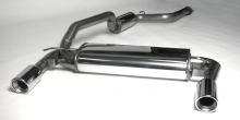 Sport exhaust for Ford Focus ST 225 MK2 63.5mm made of stainless steel with EC approval (no registration required) Duplex
