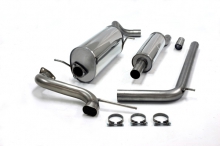 Sports exhaust for Audi A1 1.2 TSI ø 63.5mm with EC approval (no registration required) Stainless Steel