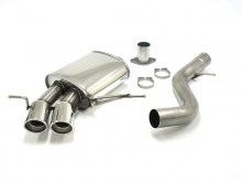 Sports exhaust for BMW 135i Coupe E82 306PS ø 76mm made of stainless steel