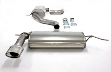 Exhaust system/sports exhaust for Seat Leon 1P 2.0 TFSI TSI Cupra ø 76mm made of stainless steel with EC approval (no registration required)