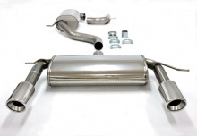 Exhaust system/sport exhaust for Seat Leon 1P 2.0 TFSI TSI Cupra ø 76mm made of stainless steel duplex with EC approval (no registration required)