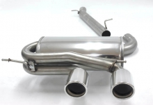 Exhaust system/sports exhaust for Golf 6 R ø 76mm stainless steel