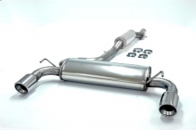 Exhaust system/Sport exhaust for Golf 4 R32 4-Motion ø 70mm stainless steel with EC approval (no registration required)