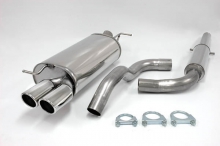 Sports exhaust for Audi A3 8l 1.8T, 1.6L, 1.9 TDI ø 63.5mm made of stainless steel with EC approval (no registration required)